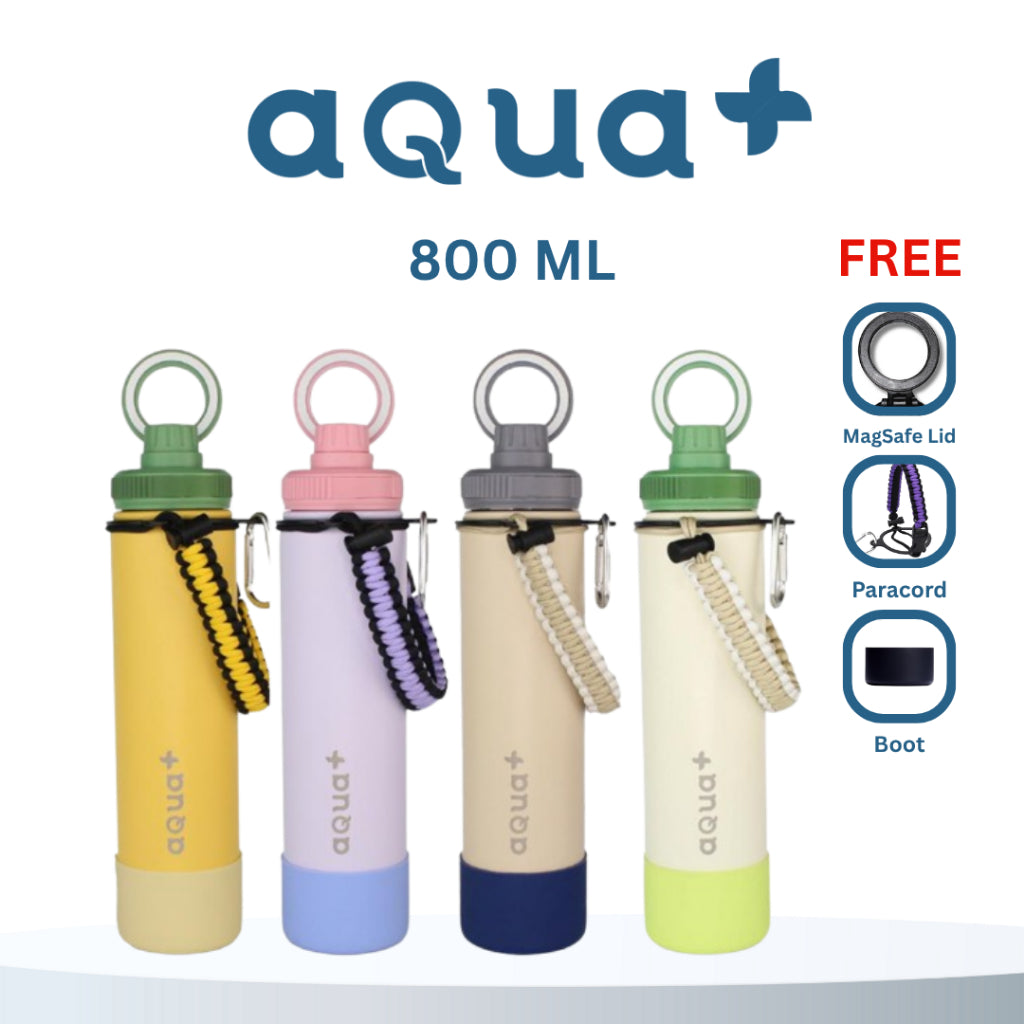 Aqua+ Tumbler 800ml (27oz) Vacuum Insulated Stainless Steel Tumbler Mag-safe Free Accessories
